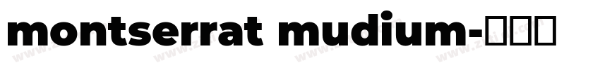 montserrat mudium字体转换